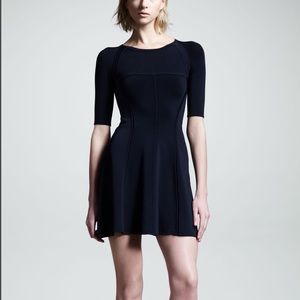 A.L.C. Shelby Seamed Raglan Dress - Navy